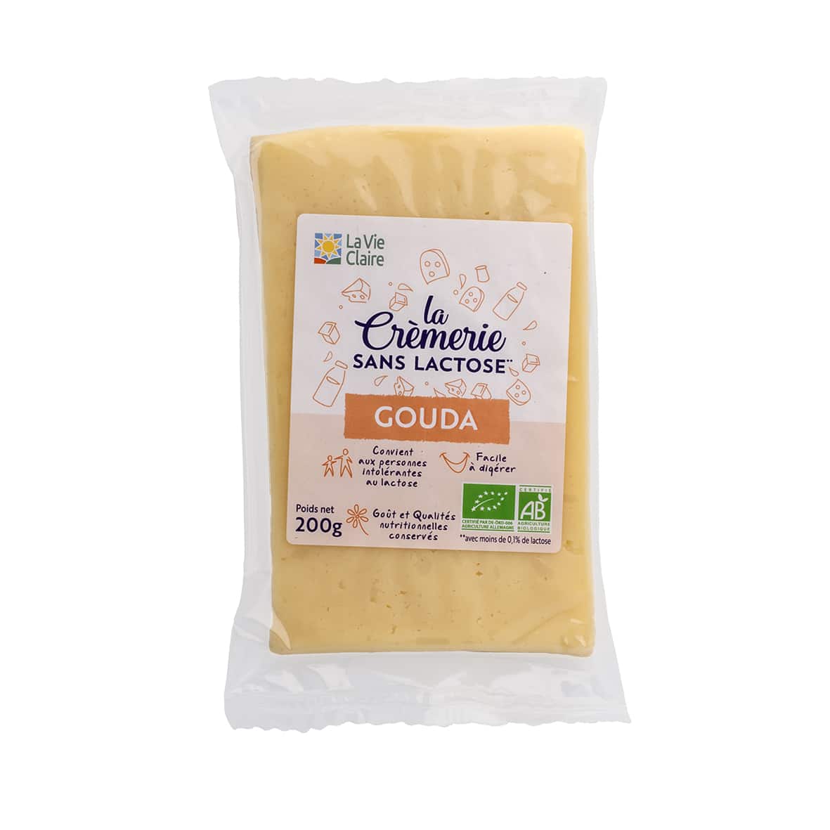 Gouda sans lactose bio