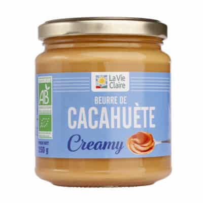 Beurre de cacahuète crémeux bio