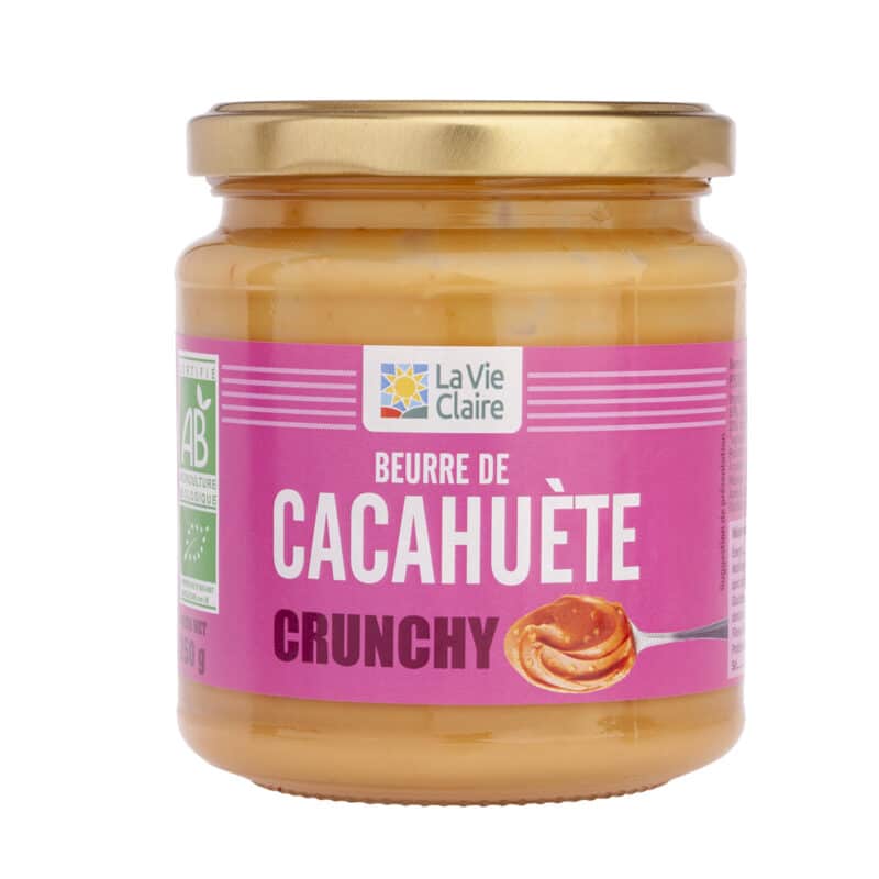 Beurre de cacahuète crunchy bio