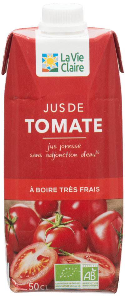 Jus de tomate bio