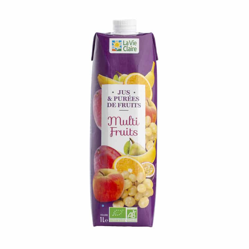 Jus et purées de fruits multi fruits bio