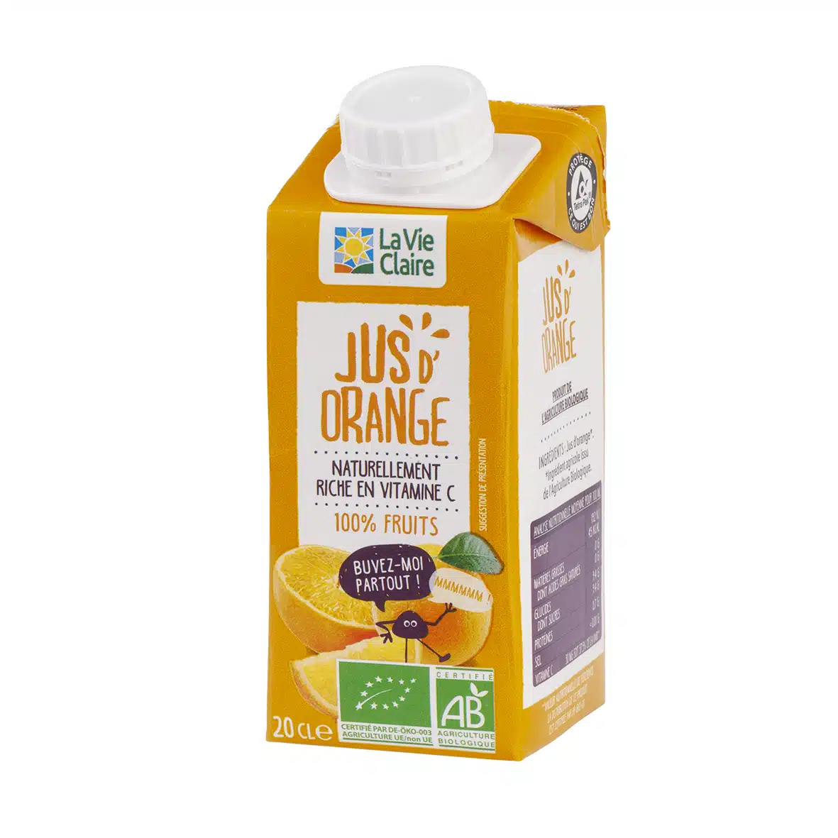Jus d'orange bio
