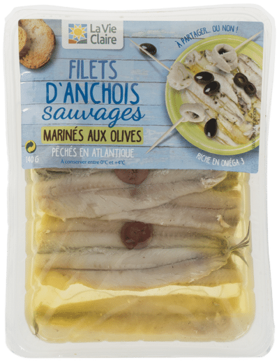 Filets d'anchois sauvages aux olives