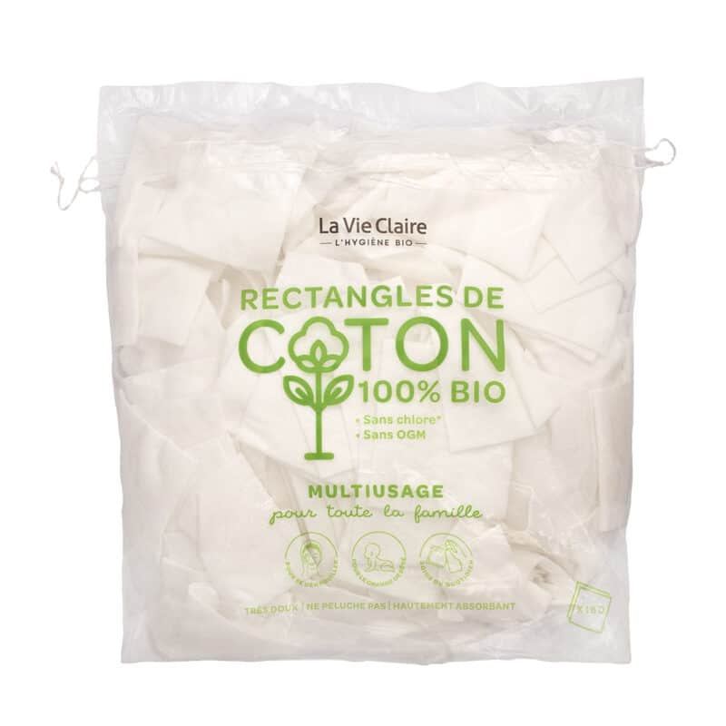 Rectangles de coton bio