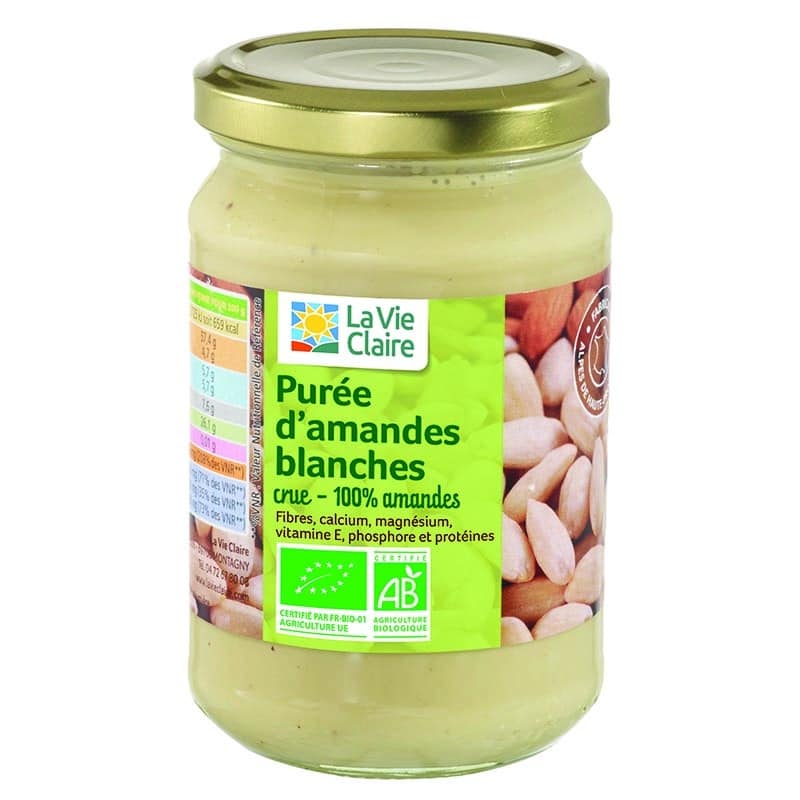 Purée d'amande blanche bio