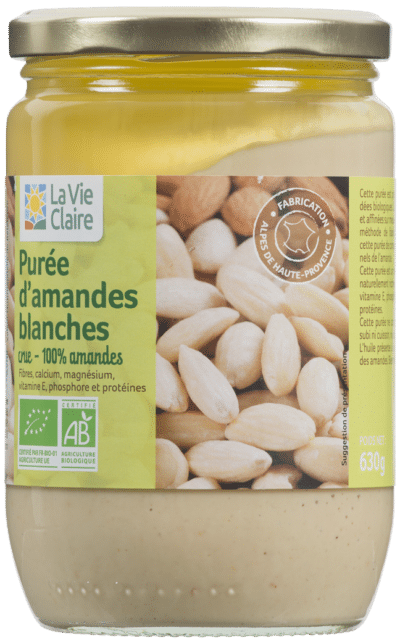 Purée d'amande blanche bio