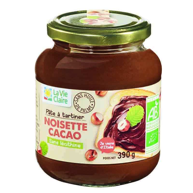 Pâte à tartiner noisette et cacao bio