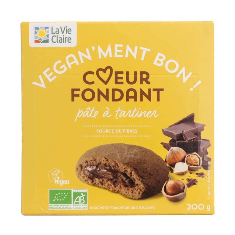 Biscuits vegan fourrés à la pâte à tartiner bio