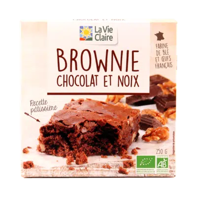 Brownie au chocolat et noix bio