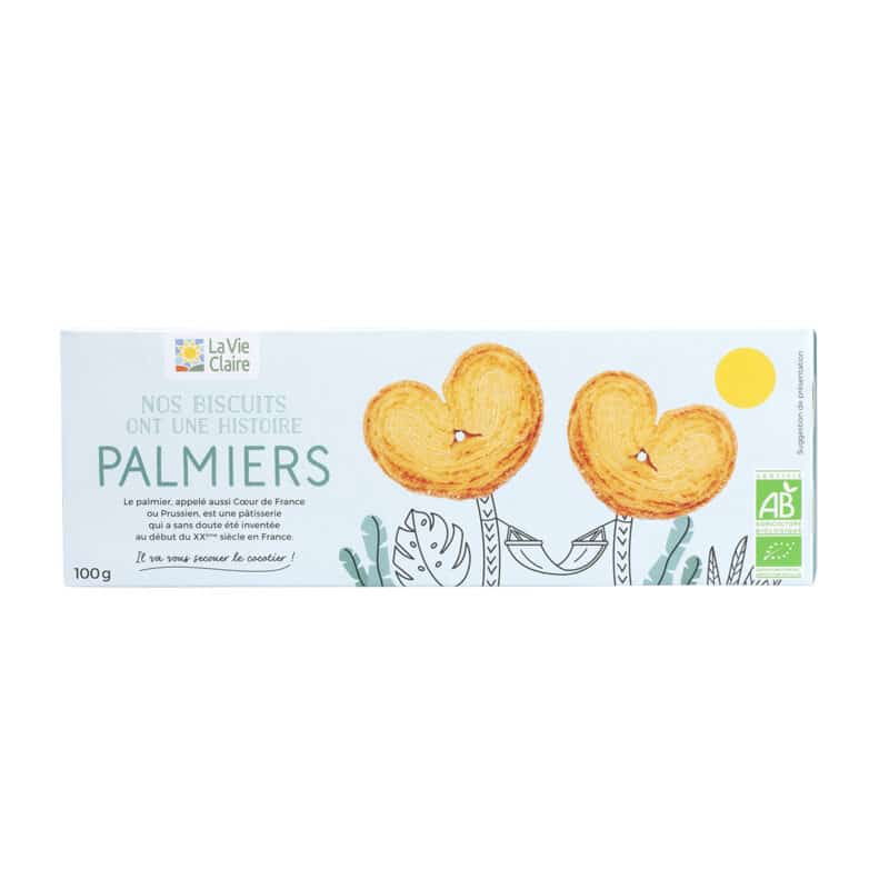 Palmiers feuilletés bio