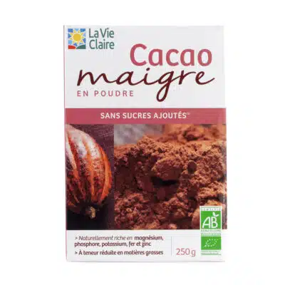 Cacao maigre en poudre bio