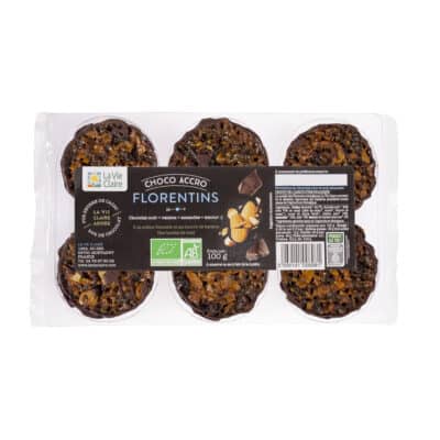 Florentins au chocolat noir et aux amandes bio