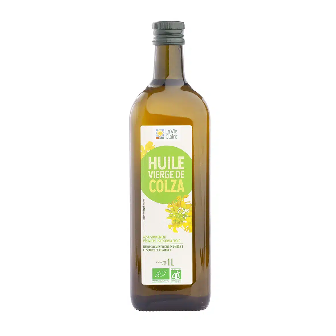 Huile de colza vierge biologique France 1L