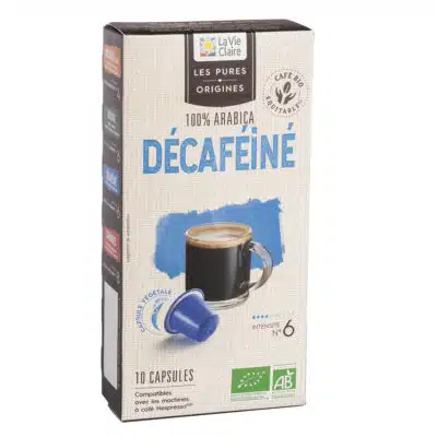 Capsules de café decaféiné bio