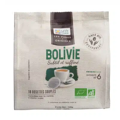 Café Bolivie bio et équitable - capsules biodégradables et compatibles  Nespresso® - Lobodis