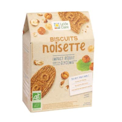 Biscuits à la noisette bio (impact réduit sur la glycémie)