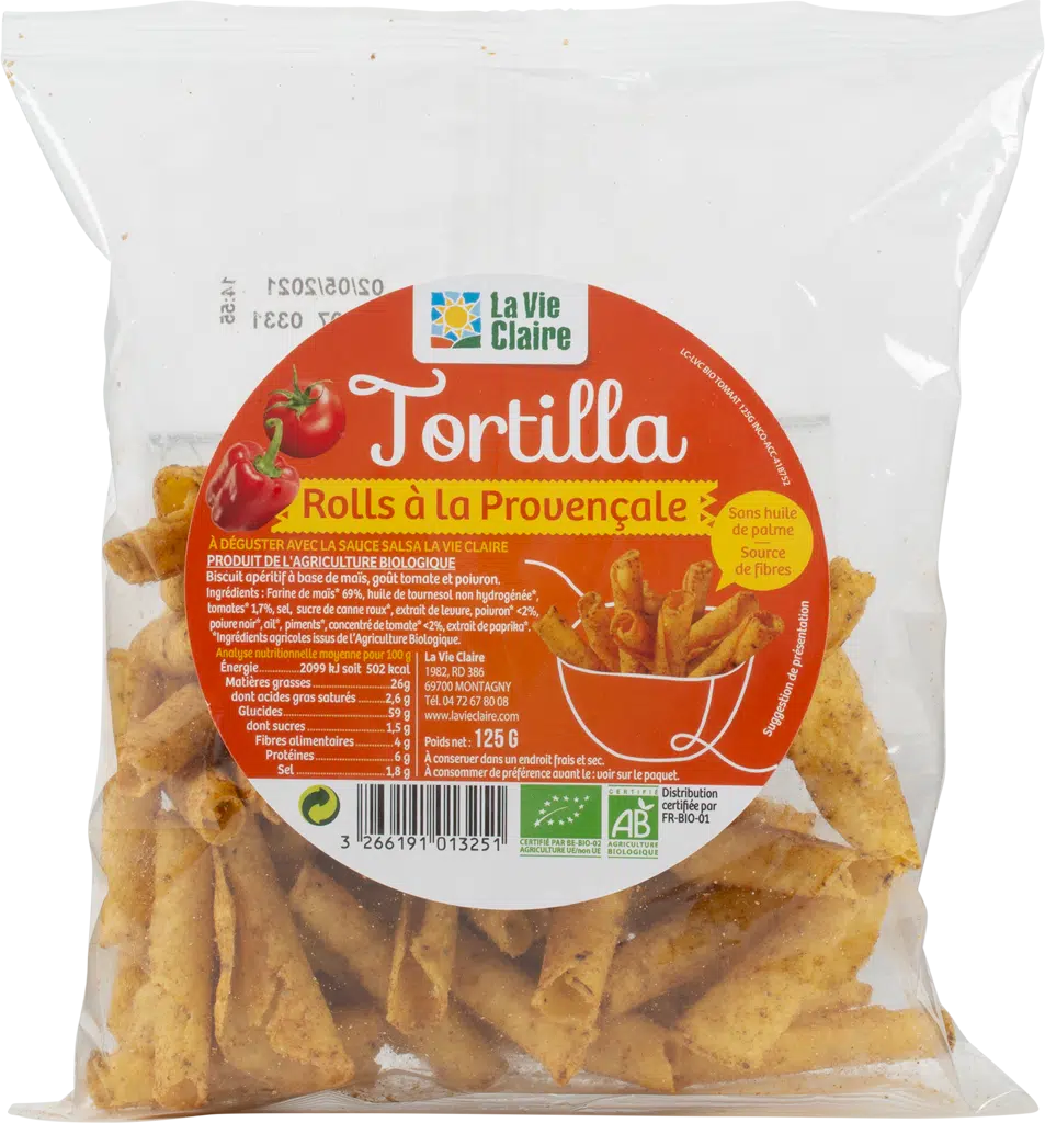 Tortilla chips rolls bio