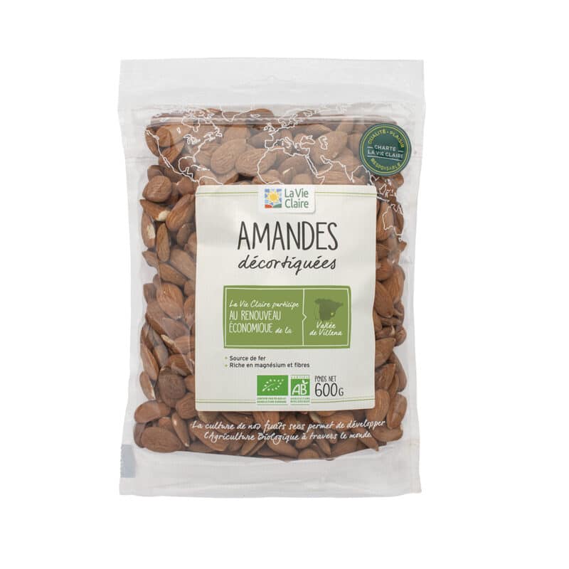 Amandes décortiquées bio