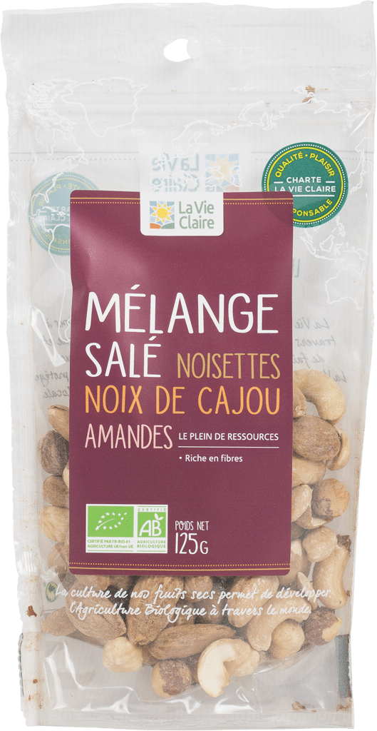 Mélange salé apéritif bio