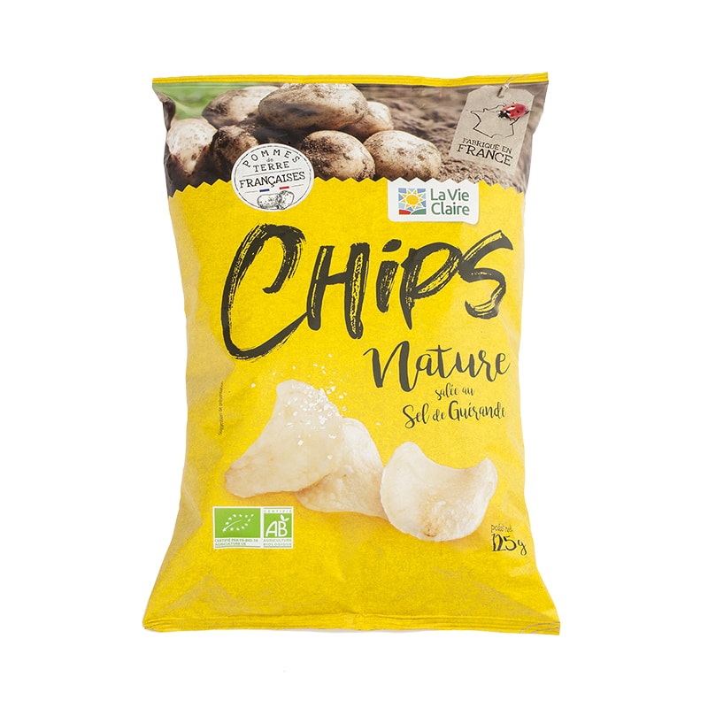 Chips nature au sel de Guérande bio