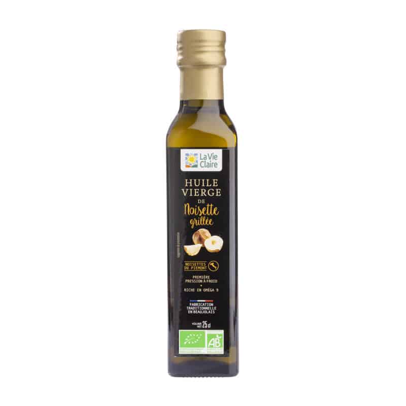 Huile vierge de noisette grillée bio