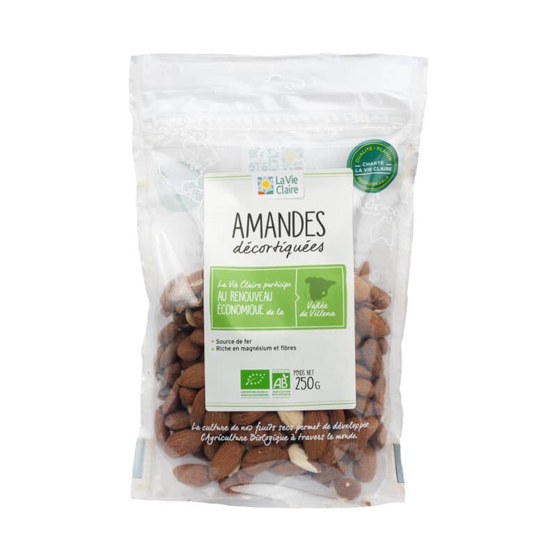 Amandes décortiquées bio