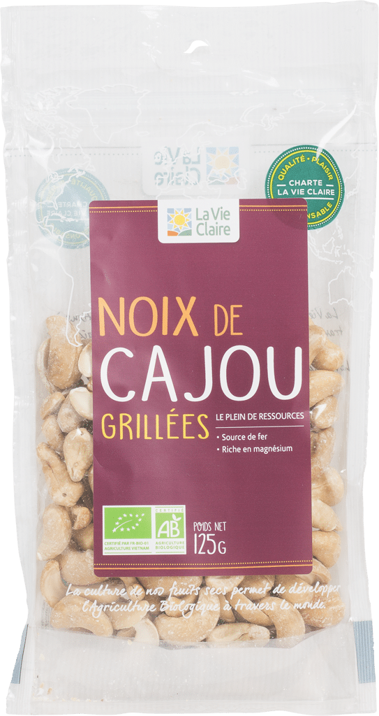 Noix de cajou grillées bio