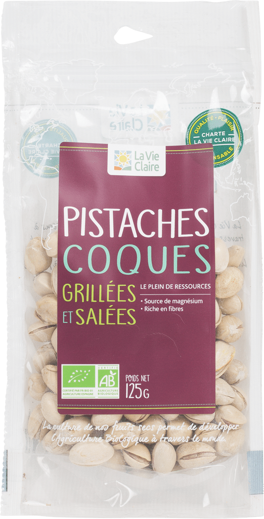 Pistaches grillées salées bio