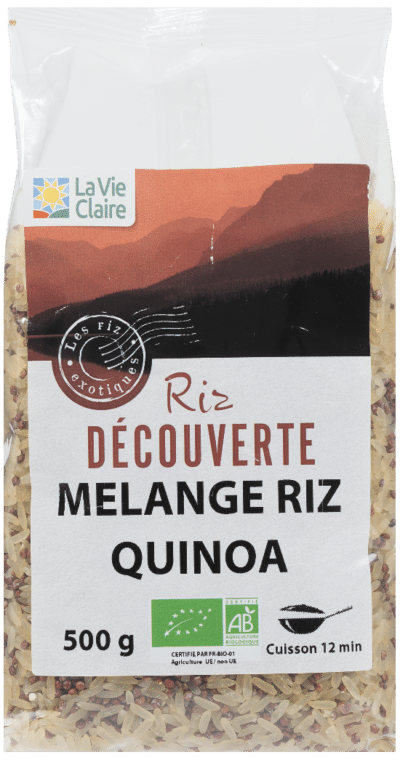 Mélange riz et quinoa rouge bio