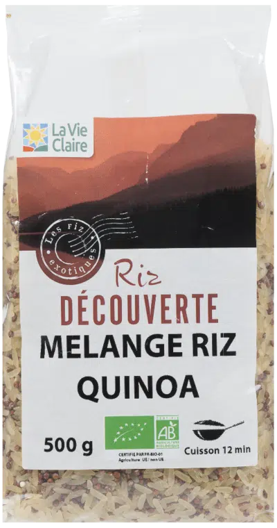 Mélange riz et quinoa rouge bio