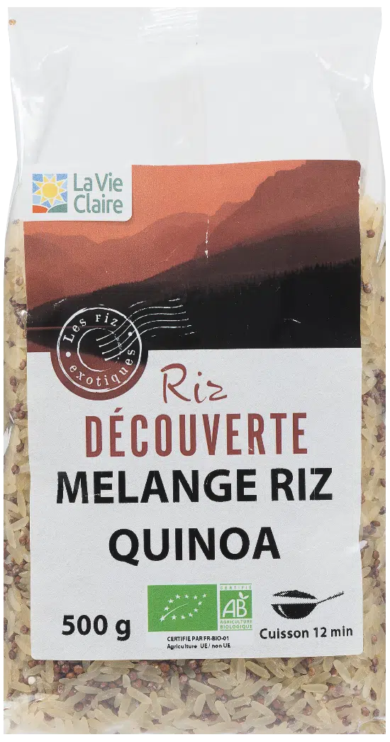 Mélange riz et quinoa rouge bio