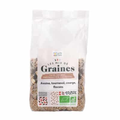 Mix graines avoine/tournesol/courge/flocons bio