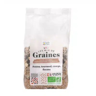 Mix graines avoine/tournesol/courge/flocons bio