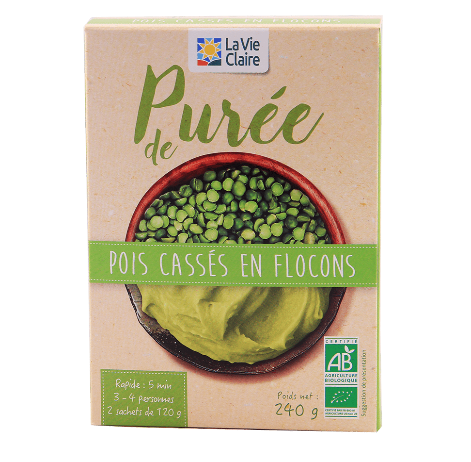 Purée de pois cassé en flocons