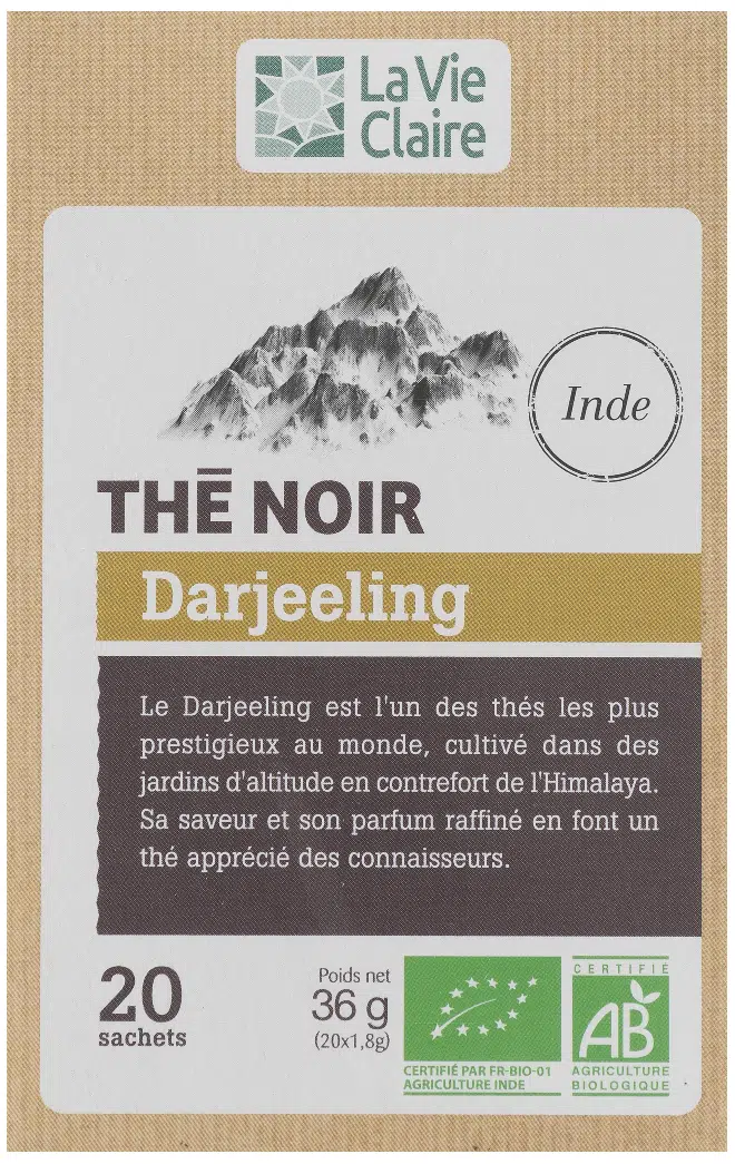 Thé noir Darjeeling bio