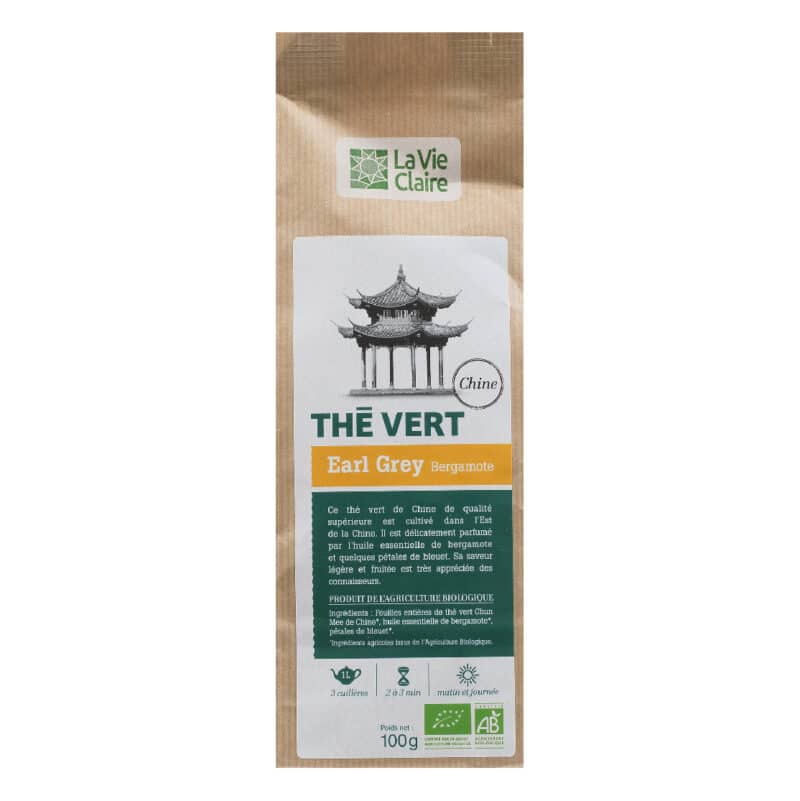 Thé vert Earl Grey bergamote bio