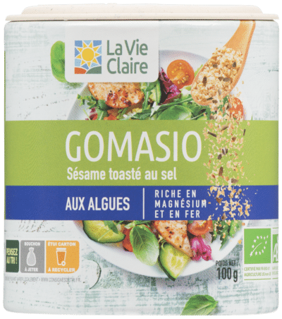 Gomasio sésame toasté au sel aux algues bio