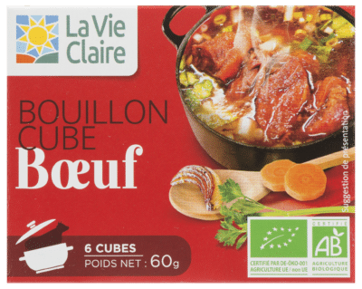 Bouillon cube bœuf bio