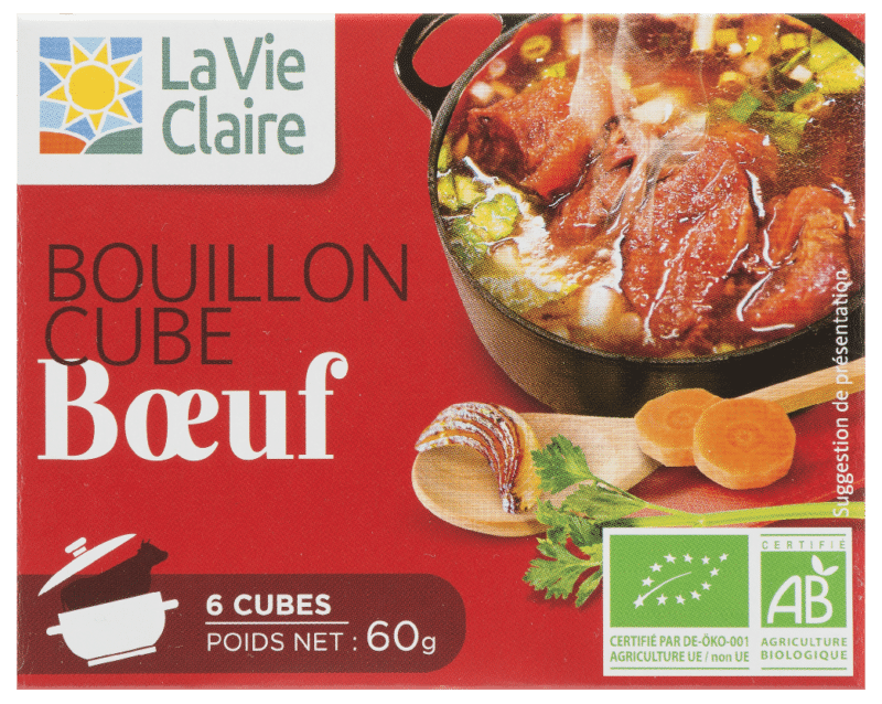 Bouillon cube bœuf bio