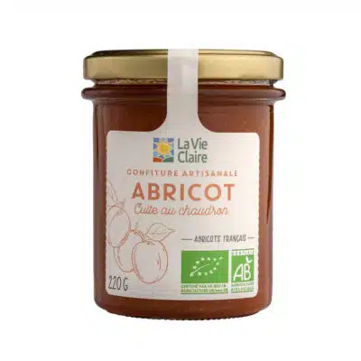 Confiture artisanale d'abricot bio (origine France)