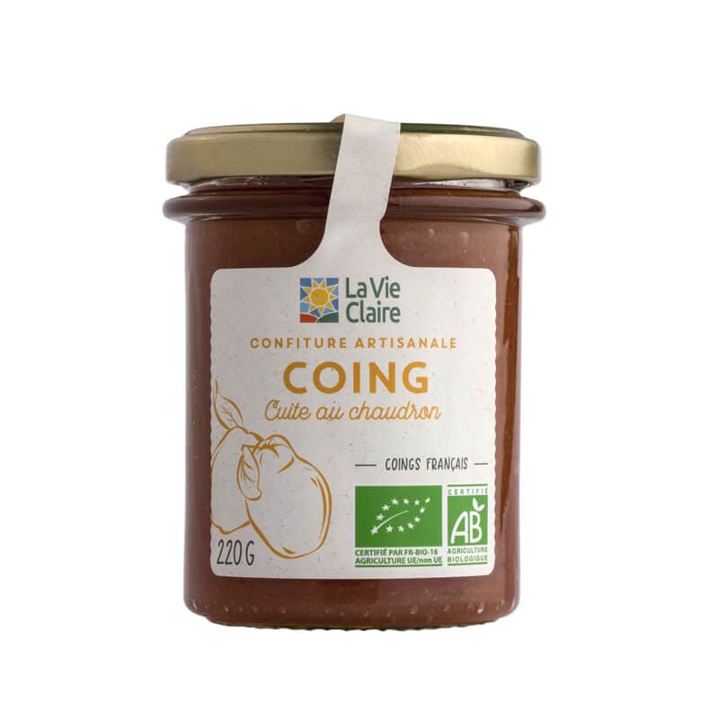 Confiture artisanale de coing bio (origine France)