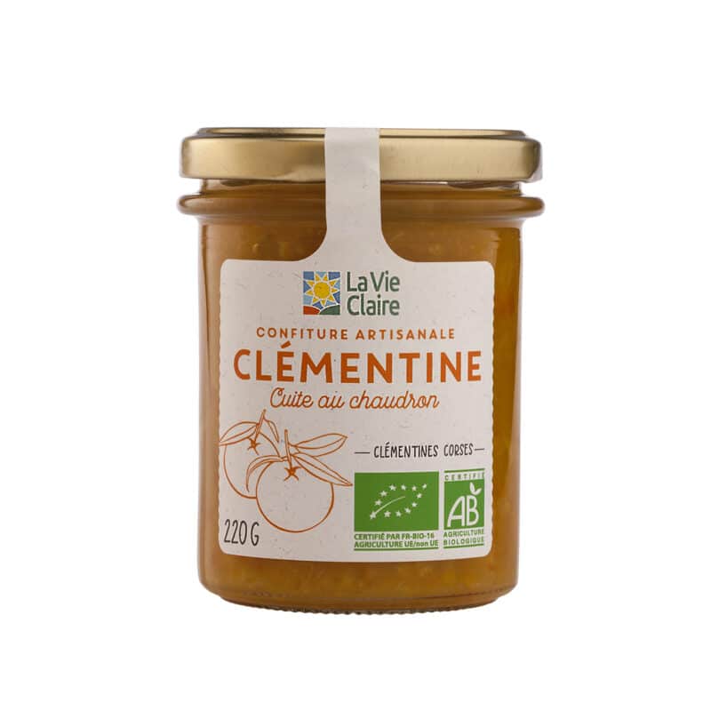 Confiture artisanale de clémentine bio (origine France)