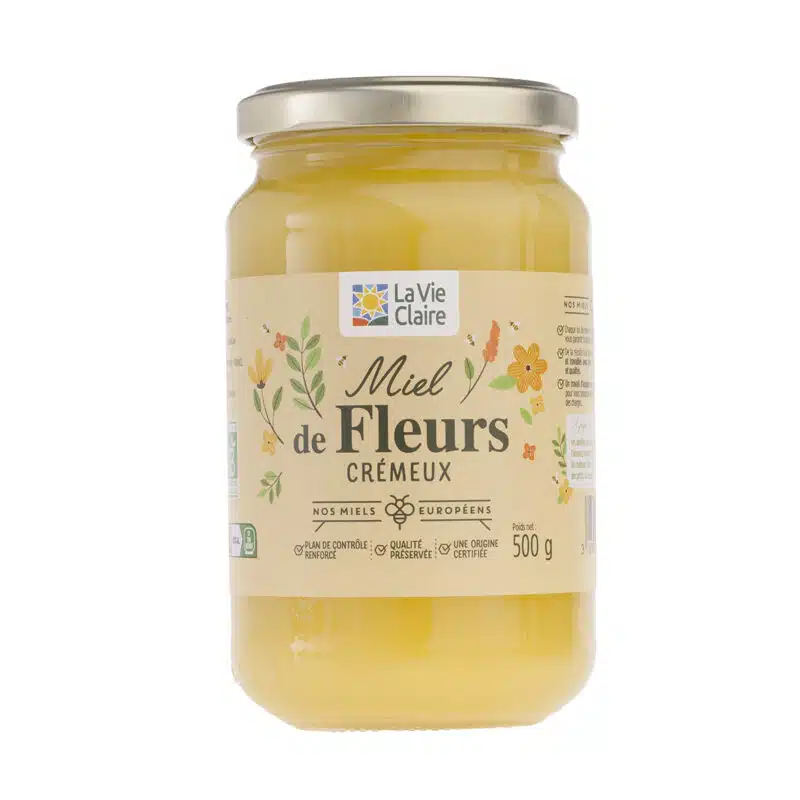 Miel cru de fleurs d'été crémeux bio de Dordogne