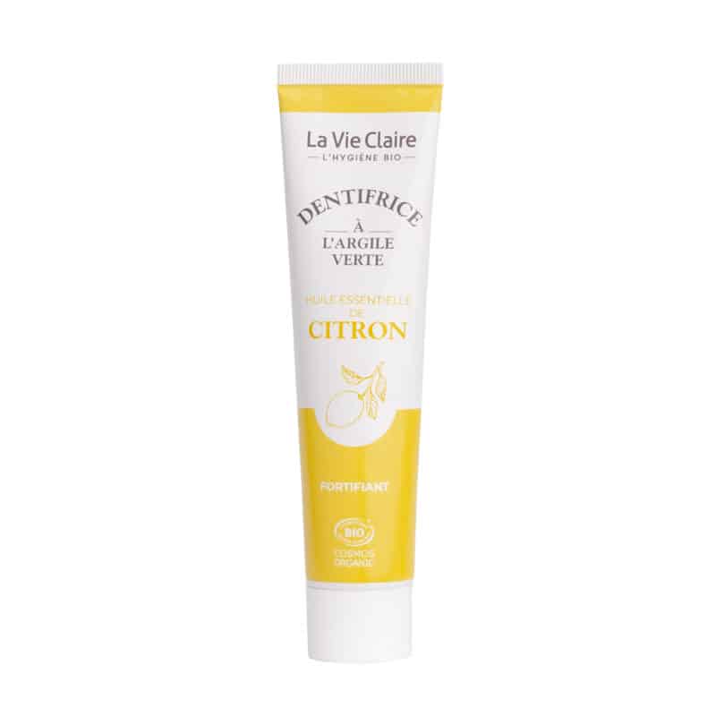 Dentifrice argile verte citron