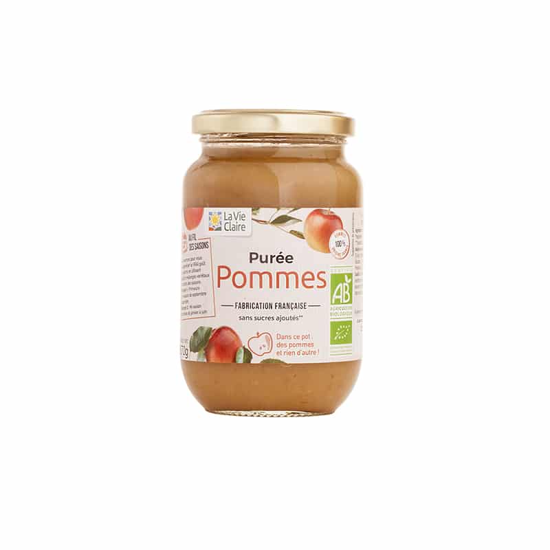 Purée de pommes bio