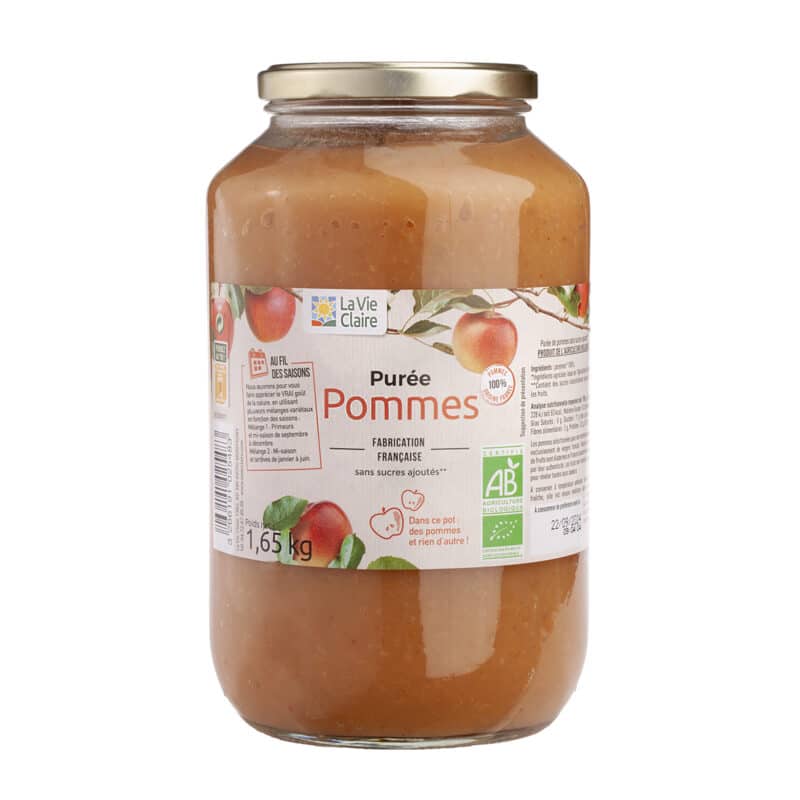 Purée de pommes bio