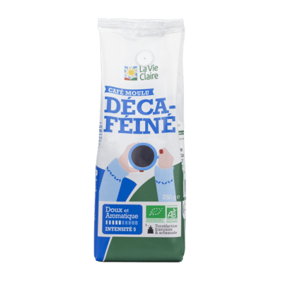 Café décaféiné moulu bio