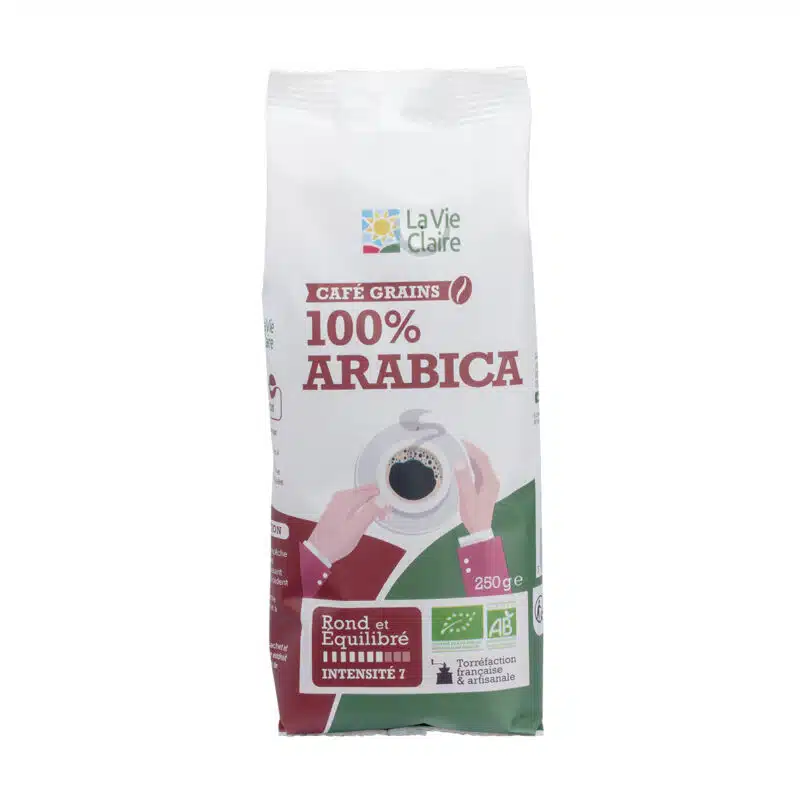 Café pur Arabica en grains bio