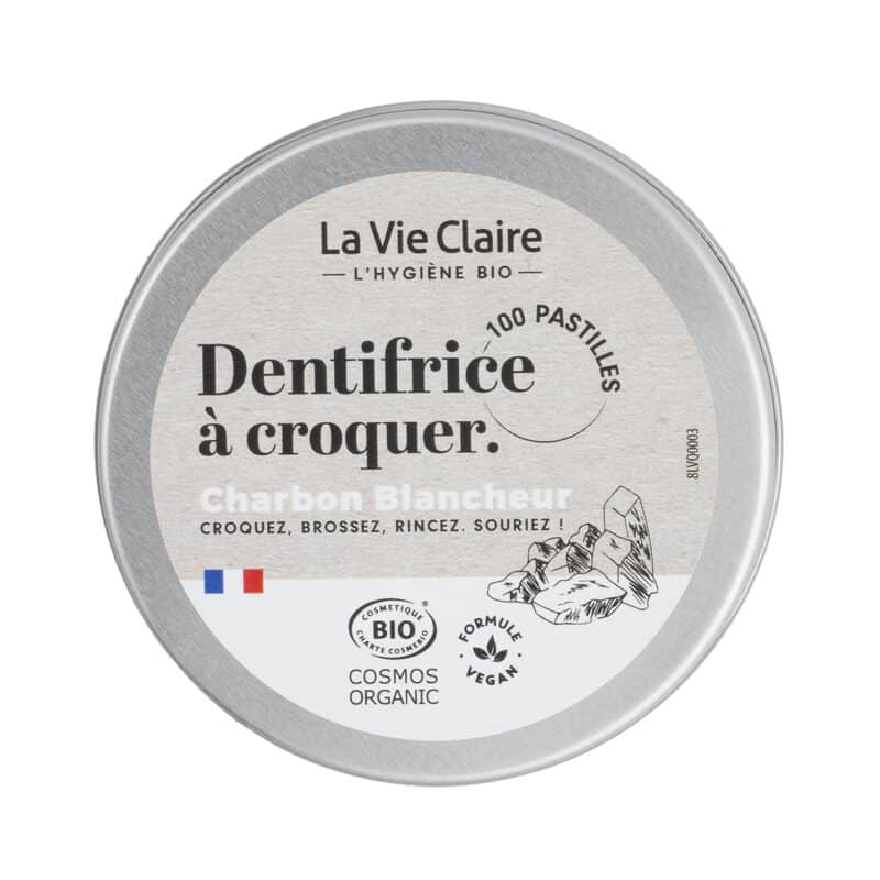 Dentifrice charbon solide.