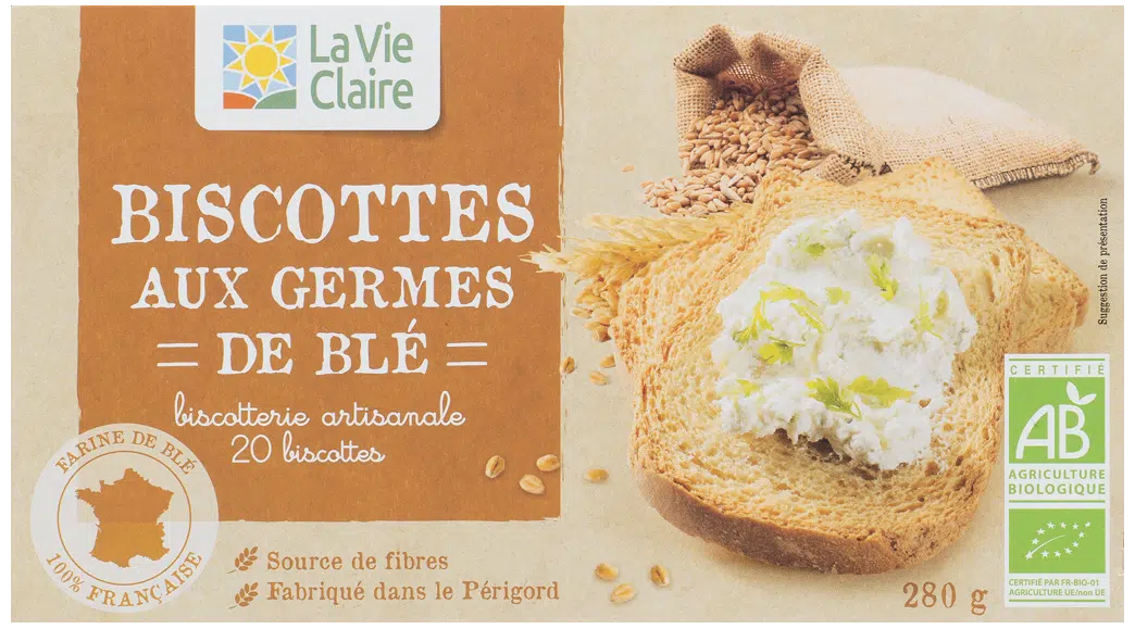 Biscottes aux germes de blé bio